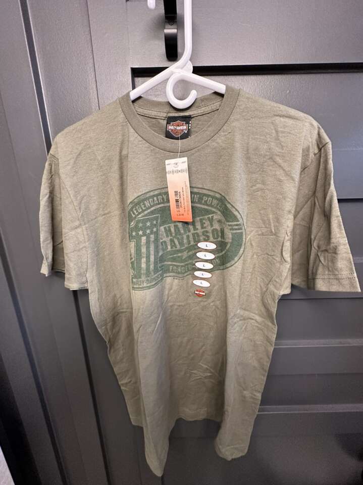 Harley Davidson T-shirt Golden spike New W/tags L