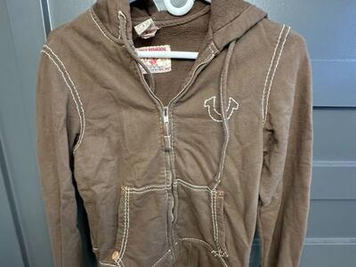 Boys True Religion brown jacket, size L