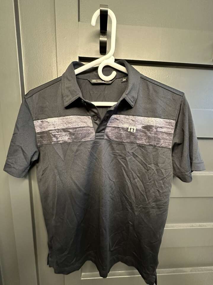 Boys Travis Mathew polo collared shirt, Black, L