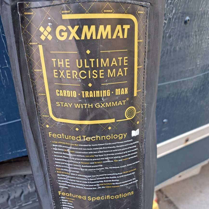 GXMMAT the ultimate exercise mat 6'×5'×7mm nonslip