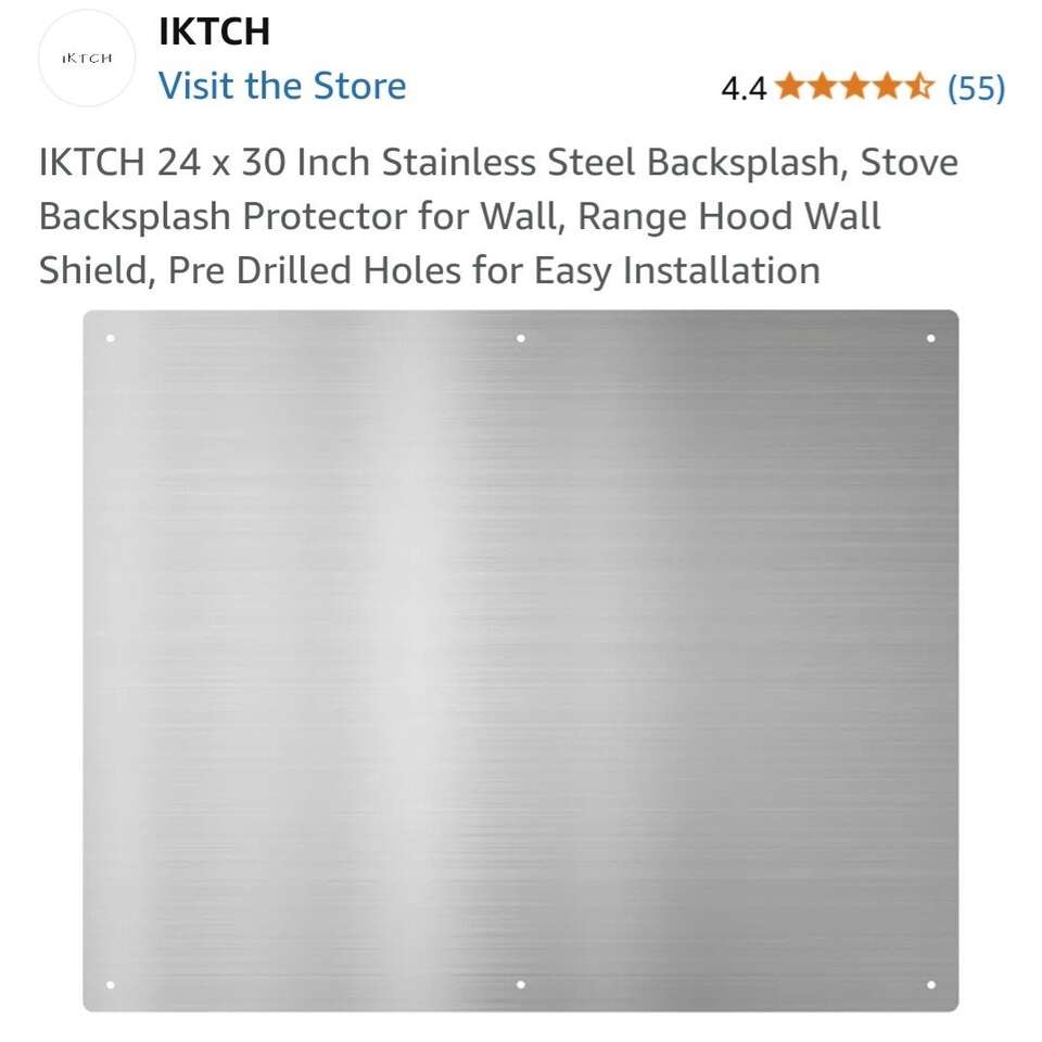 iktch stainless steel backsplash 24"×30 DYB-30X24