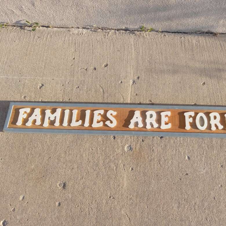 Families Are Forever Wooden Sign, Mormon LDS Wall Decor