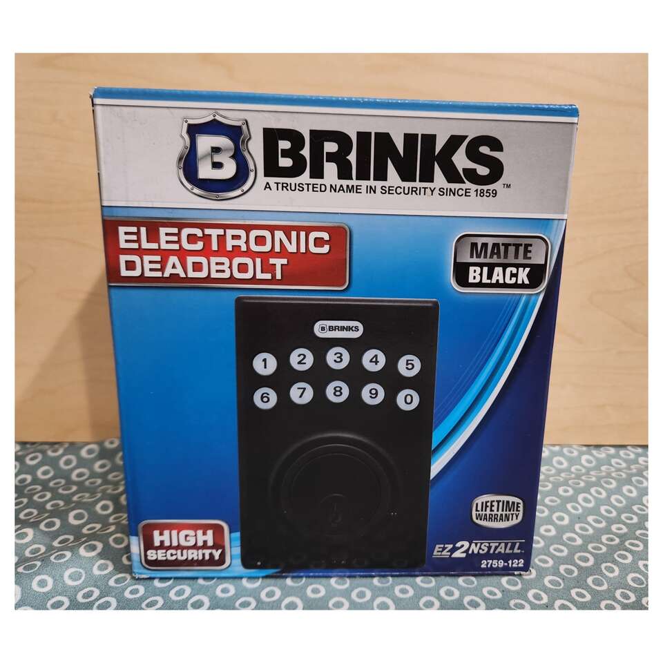 NEW Brinks Electronic Deadbolt … Home and Garden
