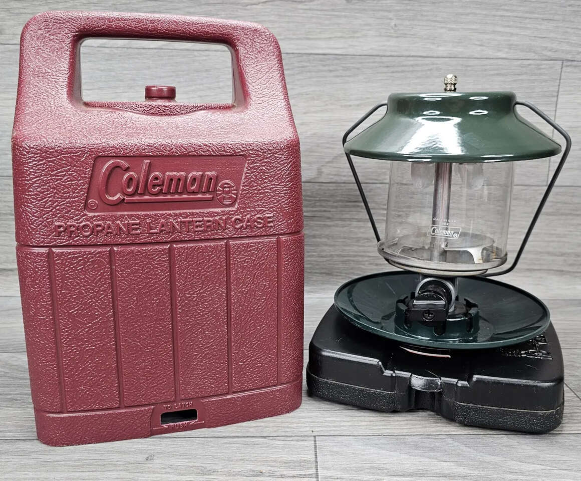 Coleman Lantern and Protective Camping Case Emergency