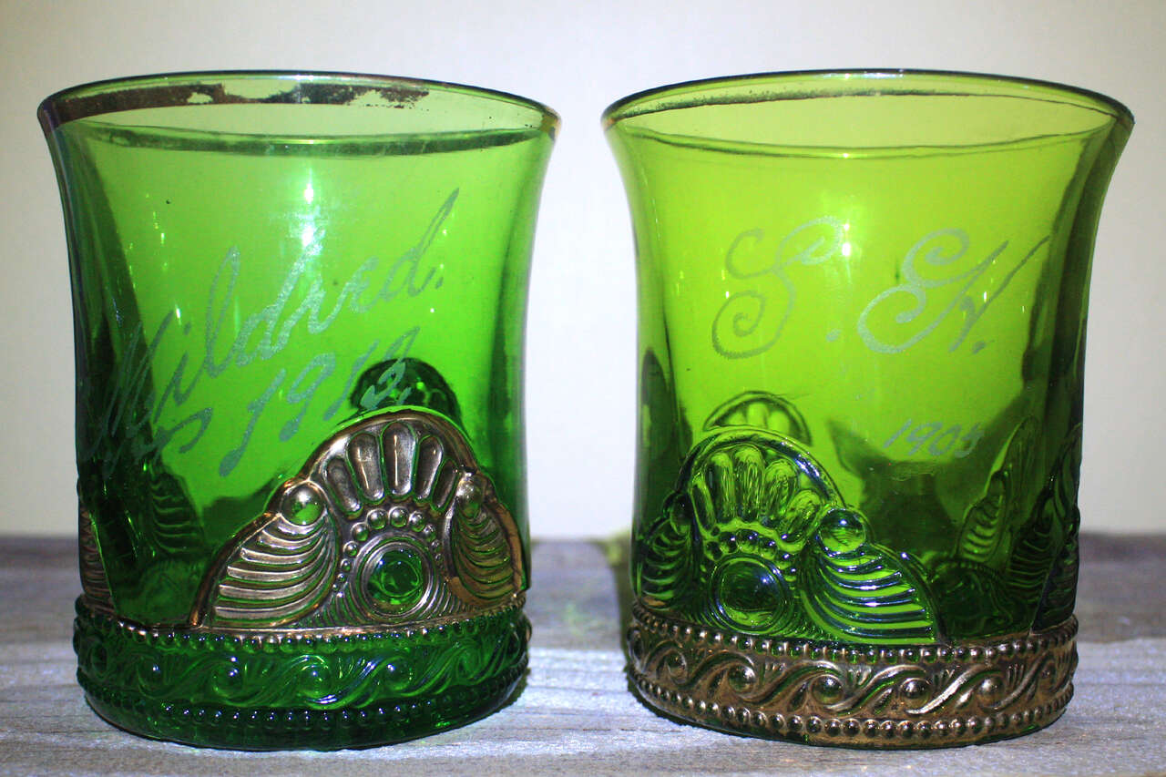 1905 Antique Glass Tumbler Cup