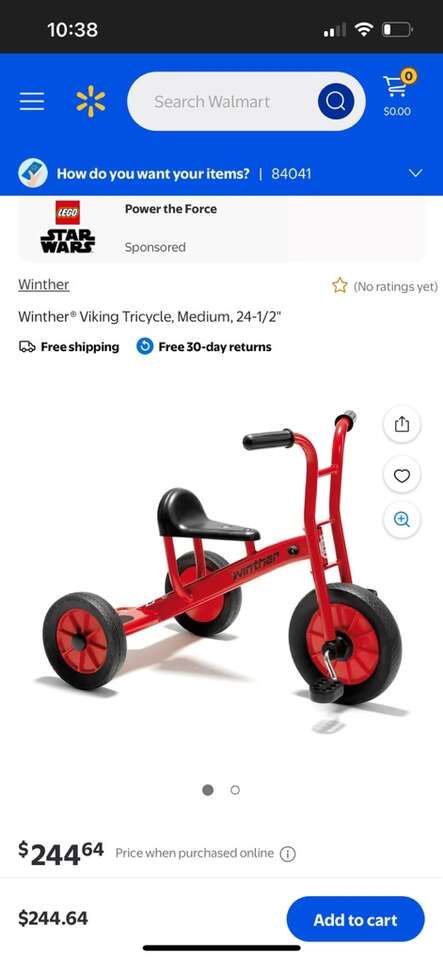 Winther Viking Tricycle, Medium, 24-1/2