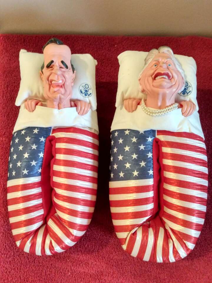 George and Barbara Bush slippers
