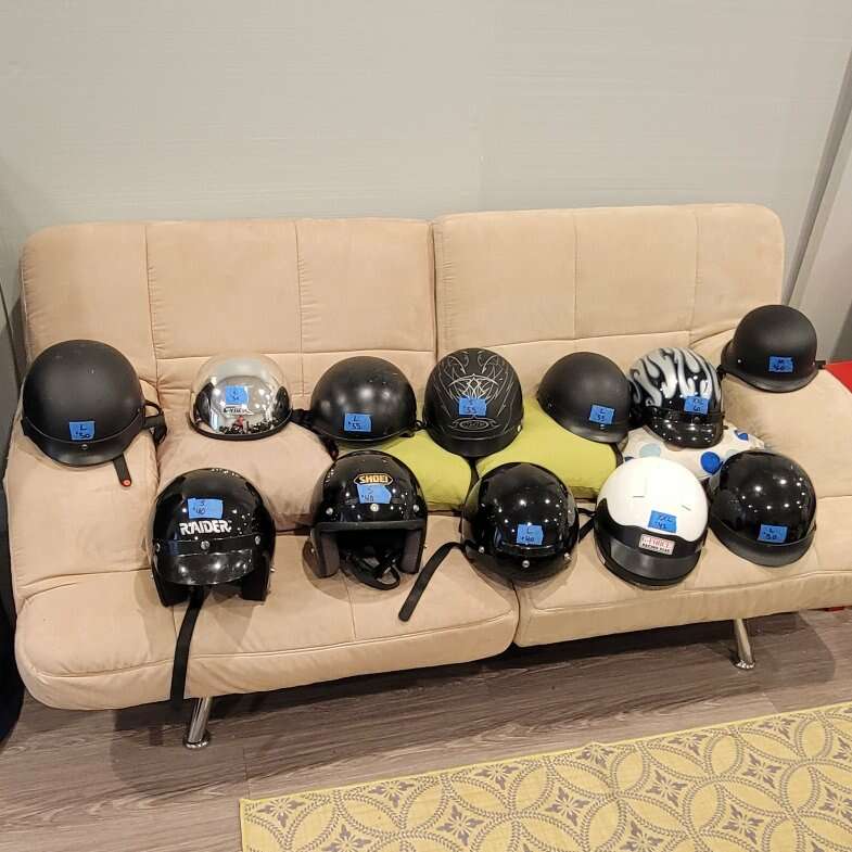 Motorcycle helmets 1/2 and 3/4 ($40-60)