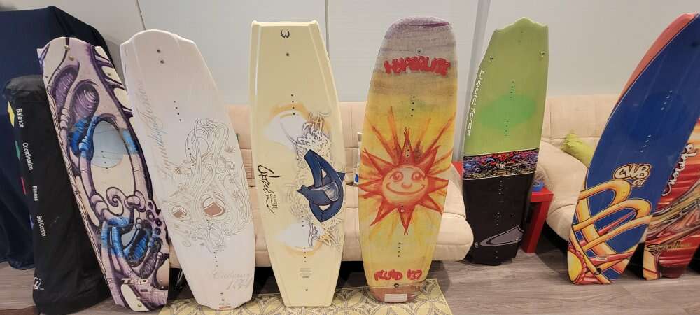 Lots Nice Wakeboards & Wakeboard Bindings for sale
