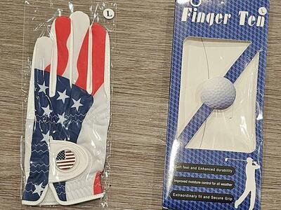 2 Awesome New Golf Gloves ball marker(LARGE)