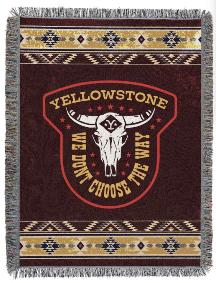 NEW Yellowstone The Northwest Group We Don't Choose The Way 46'' x 60'' Woven Tapestry Throw Blanket