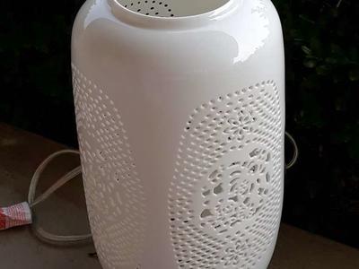 Very nice cut out design table lamp