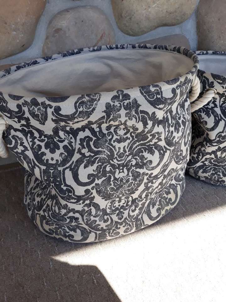 3 Canvas Laundry Baskets