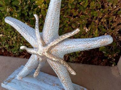 Starfish Metal Beach Ocean Decor Holder