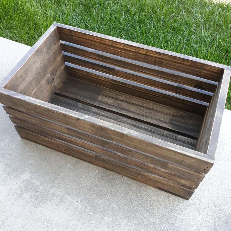 Wooden Storage BoxRustic Shelf