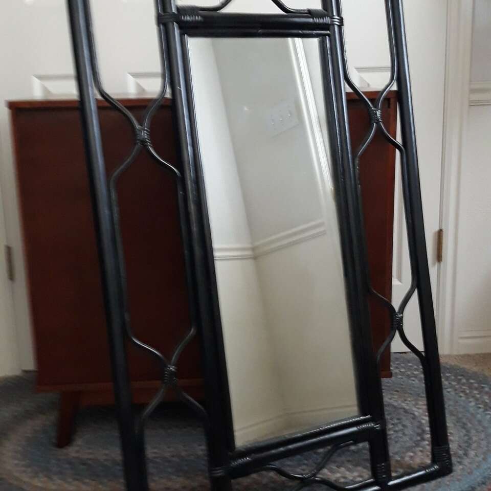 Vintage Rattan Mirror