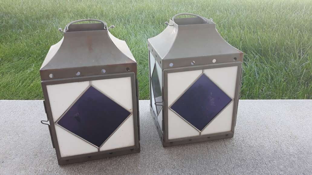 Marjolein Bastin Stained Glass Metal Lanterns