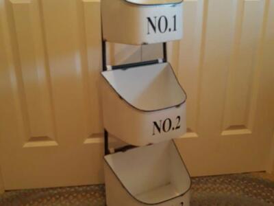 Farmhouse Three Tiered Display Stand