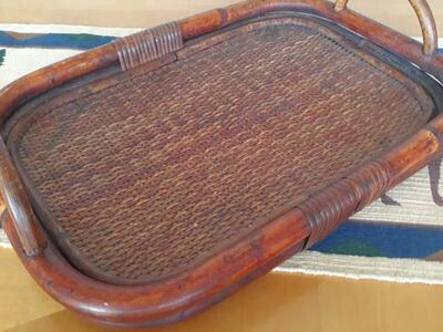 Bamboo Serving Tray Boho Chic SMALL