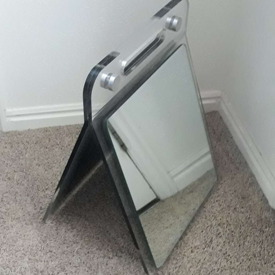 Lucite Shoe Store Mirror