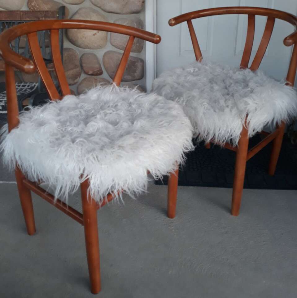 Pair of LINON Wishbone Chairs