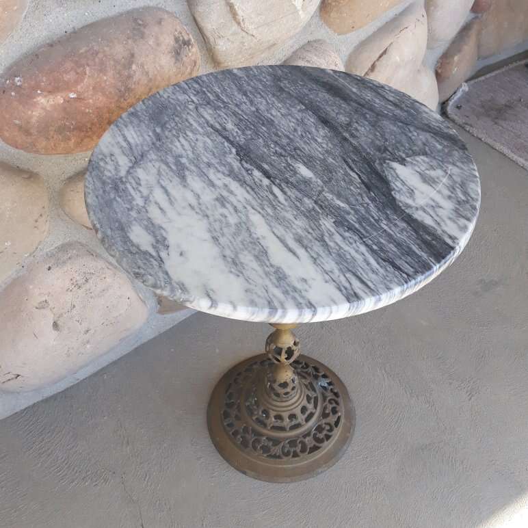 Vintage SMALL Marble Top Table