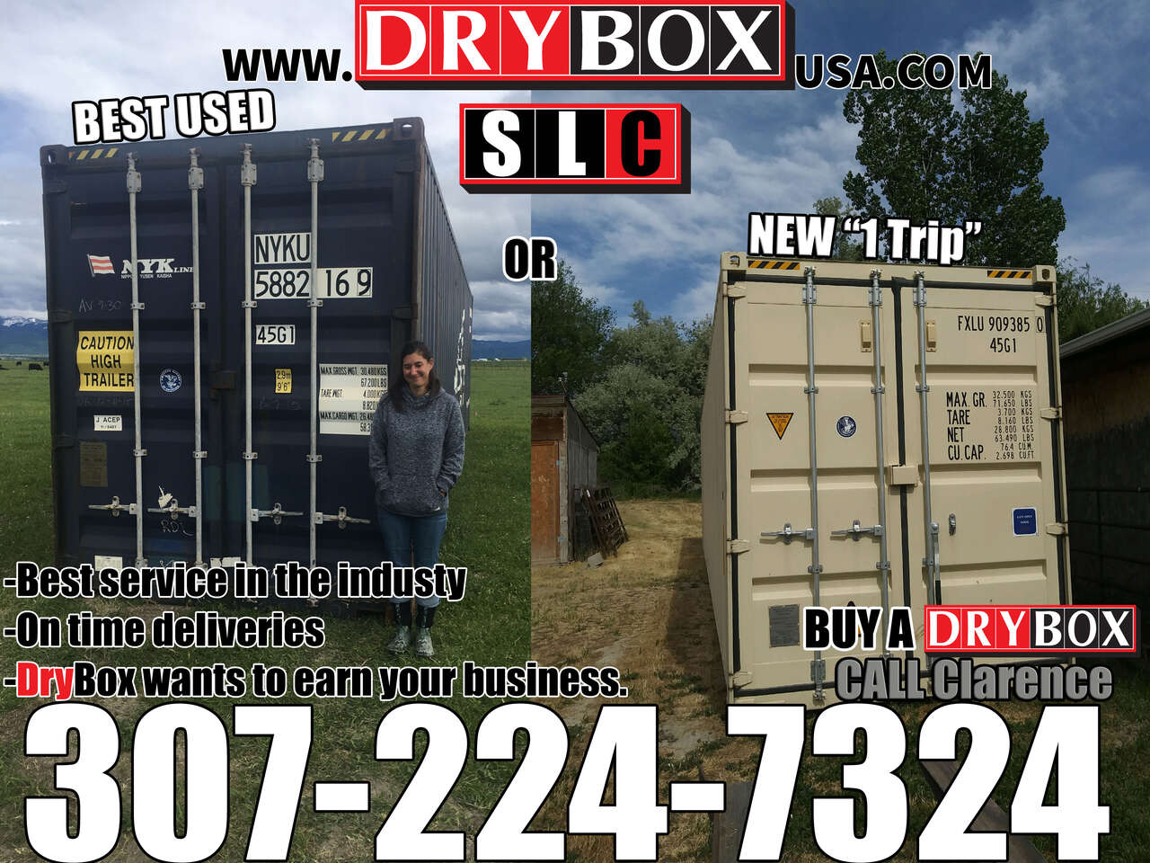 Shipping Containers! All Sizes in STOCK--QICKEST Delivery