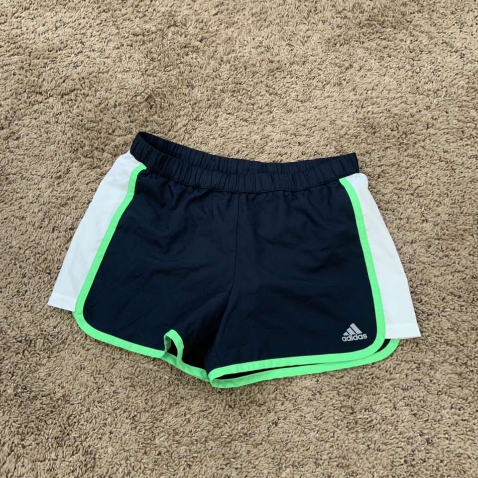 Adidas Blue Green Athletic Shorts Size Small