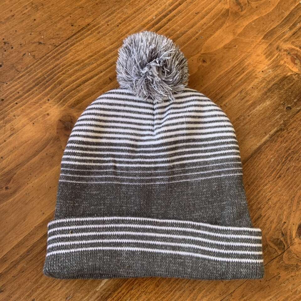 Holloway Adult Grey Gray & White Beanie Winter Hat