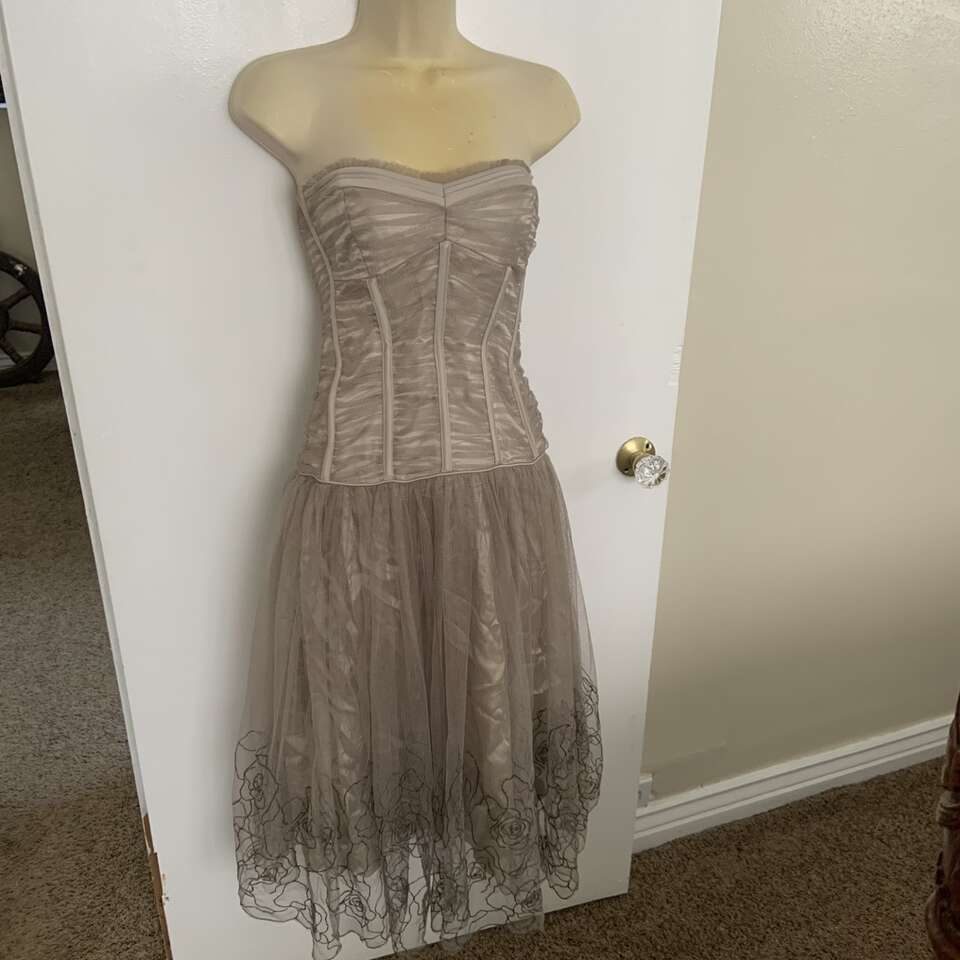 Karen Millen England Corset Strapless Dress Size 6