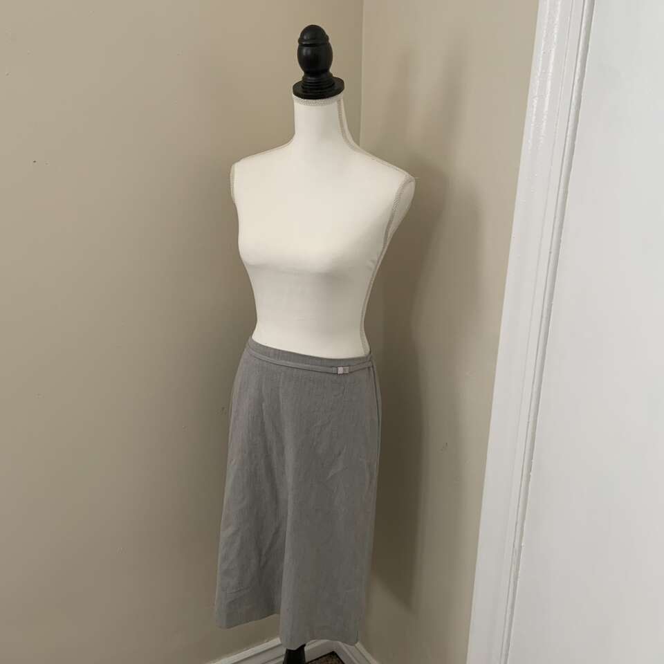 Gap Grey Gray Skirt with Belt Size 2 Y2K