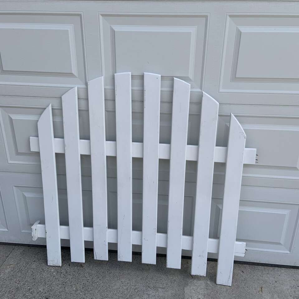White Garden Themed Decorative Gate or Headboard