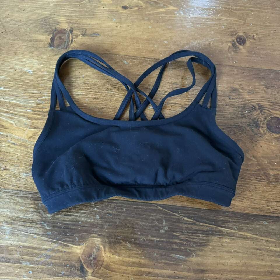 Athleta Black Criss Cross Sports Bra Size XS