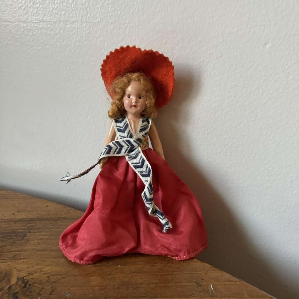 Vintage Princess Anna Storybook Doll Orange Hat