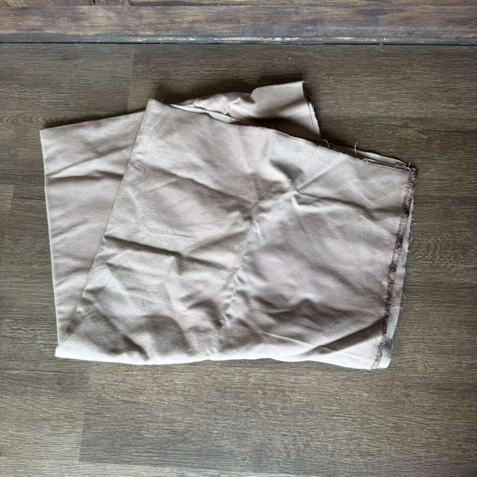 Thick Tan Vintage Fabric 71” x 38.5”