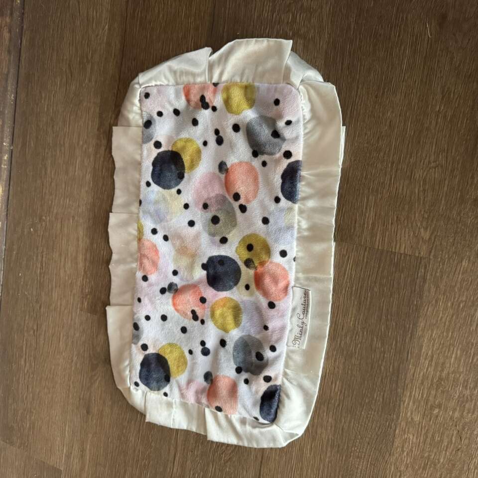Minky Couture Polka Dot Baby Security Blanket