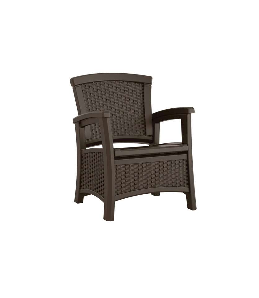 Suncast elements club discount chair with storage