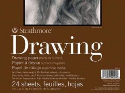 Strathmore 400 Series Drawing Pad 18 x 24 Inches 80 lb 24 Sheets