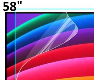 Anti Glare, Anti Scratch, Out Blue Light, and Anti UV 58 Inch TV film, to Relieve Eye Strain