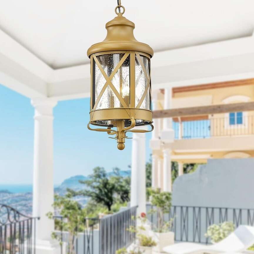 ALlGot Farmhouse Pendant Lantern Exterior Light