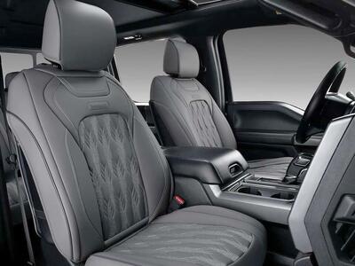 Coverado Front Car Seat Covers, Faux Leather Gray