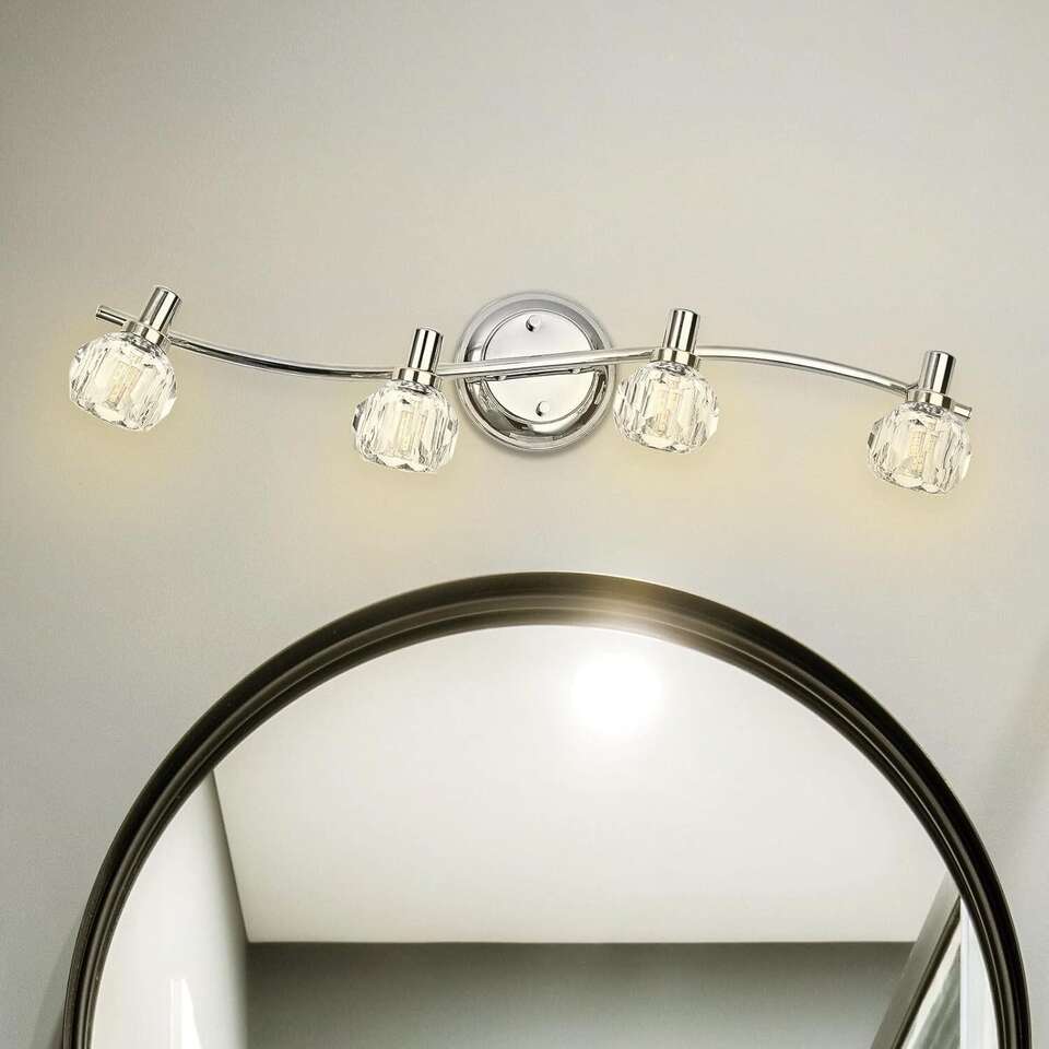 Chrome Ceiling Track Light Kit 4 Lights