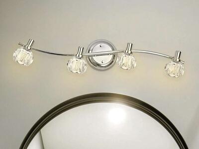 Chrome Ceiling Track Light Kit 4 Lights