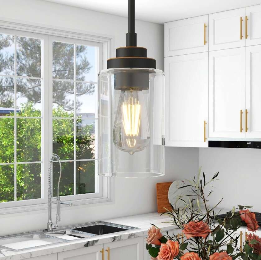 Pia Ricco 1-Light Modern Indoor Hanging Light Fixtures Industrial Pendant Lights
