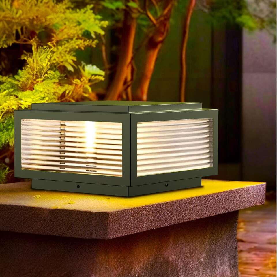 JHOTEC Outdoor Post Light,High Voltage Wired Lantern