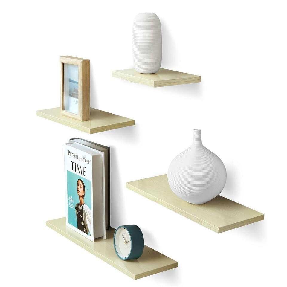 Shantton Floating Shelves Wall Mounted, Set of 4