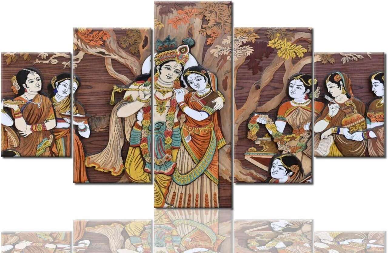 Indian Hindu Gods Painting Radha Krishna