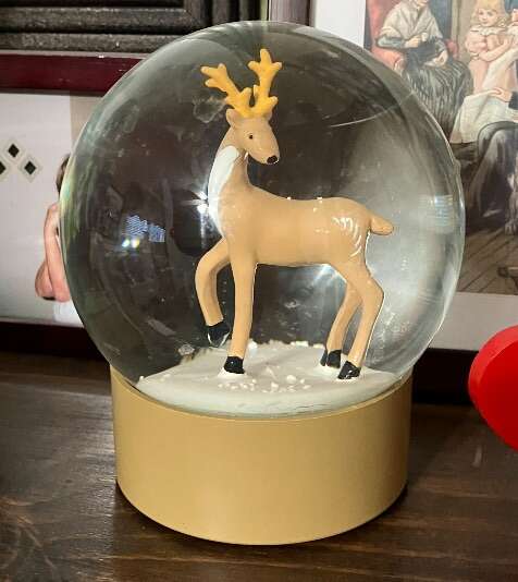 Reindeer Snow Globe