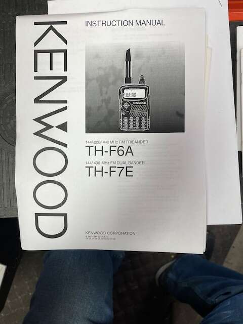 MAIN MANUAL FOR KENWOOD TH-F6A HANDHELD
