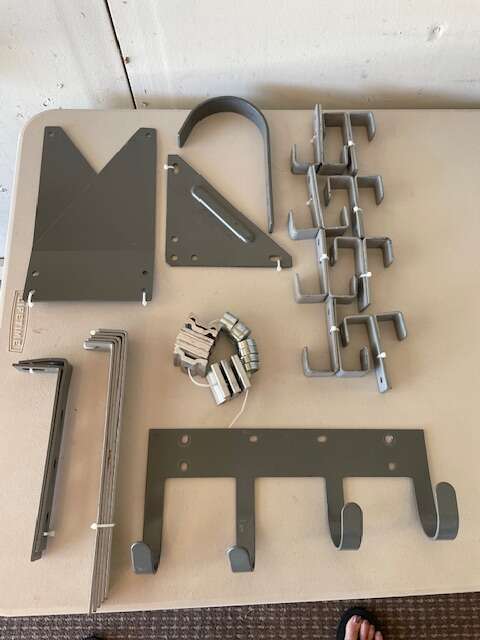 ASSORTED ADRIAN STEEL SHELF PARTS